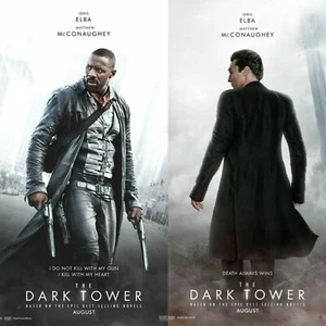 THE DARK TOWER MATTHEW MCCONAUGHEY IDRIS ELBA ORIGINAL MOVIE POSTER 17 X 11 NEW - Picture 1 of 4