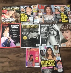 💕 TAYLOR SWIFT 10 New Magazines TIME MAGICAL ERA ENCHANTED ROMANCE Lot TS 5055 - Picture 1 of 8