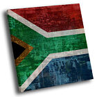 Abstract Square Photo Canvas Picture Prints Wall Art South African Flag Retro