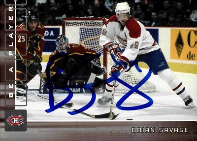 Brian Savage - Signed 2001-02 In The Game Be A Player Card #157 - Image 1 of 2