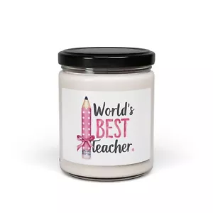 Soy Wax Candle for teacher gift, Soy jar candle, Great teacher gift idea - Picture 1 of 28
