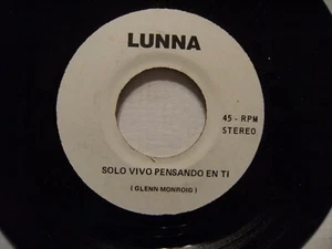 LUNNA Solo vivo pensando en ti RARE PROMO Stereo both sides - Bild 1 von 1