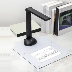 Book Scanner Camera 10MP Multi Language OCR Real Time Projection A3 A4 Foldab CB - Afbeelding 1 van 24