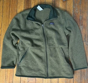 Patagonia Better Sweater 1/4 Zip Pullover Sweatshirt Forest Green Youth Med (10) - Picture 1 of 7