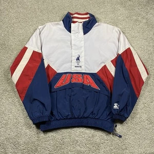 Vintage Atlanta 1996 Olympics Starter Jacke Herren L USA Windbreaker Pullover - Bild 1 von 9