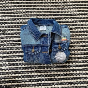 Disney Toddler Toy Story embroidered Denim Button Jean Jacket 4T - Picture 1 of 6