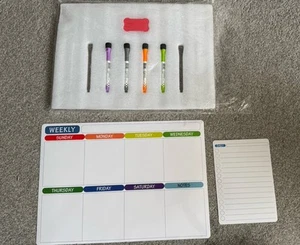 Acrylic Magnetic Fridge Planner with Pens, Clear Weekly Planner Board - Picture 1 of 1