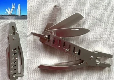 Pocket-Multi-Tool mit 6 Funktionen + 1 Nylon-Gürteltasche in schwarz - Bild 1 von 4