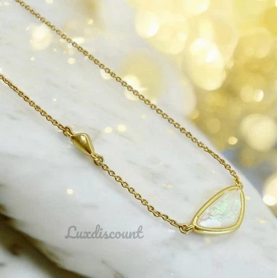 Kendra Scott Margot Vintage Gold Chain And Pendant in White Abalone Necklace - Image 1 of 4