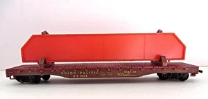 HO Gauge Vintage Scarce Union Pacific Flatcar With Steel Load by Pemco LOW SHIP - Picture 1 of 7