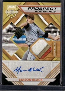 2021 Elite Extra Mason Black Prospect Material Auto /10 - Picture 1 of 2