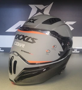 AXXIS GHOSTFIGHTER SV BITONE C2 GLOSS GREY MODULAR MOTORRADHELM - Bild 1 von 20