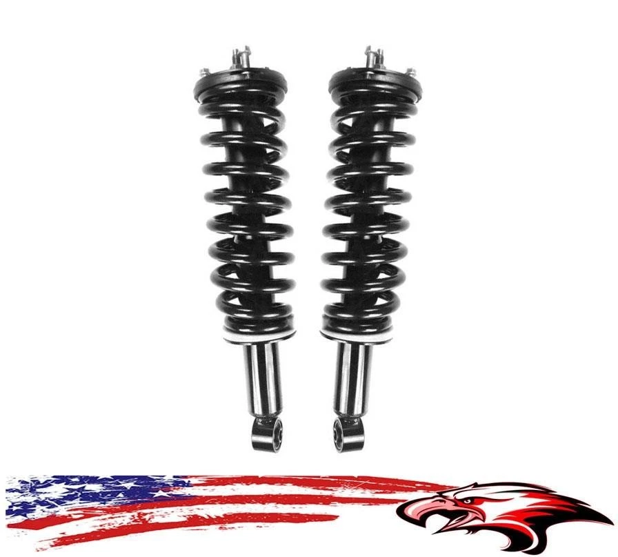 Puntales de muelle helicoidal completos delanteros izquierdo y derecho para Toyota Sequoia 2001-2007 Foto 1 de 4