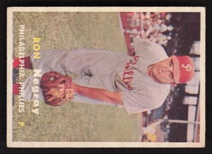 Ron Negray 1957 Topps #254 Philadelphia Phillies VG-EX a