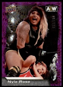 Upper Deck 2022 AEW Purple Pyro #12 Nyla Rose 097/199 - Imagen 1 de 2