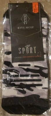 NWT Tavi Noir Terry Taylor Tough BLACK/GRAY SOCKS SPORT Low Rise CUSHIONED Small - Image 1 of 2