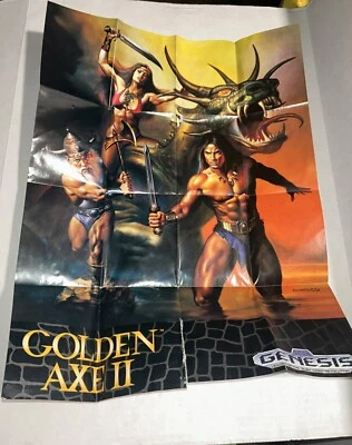 Póster Sega Genesis Golden Axe II Inserto Sega Genesis Envío Gratis Foto 1 de 4