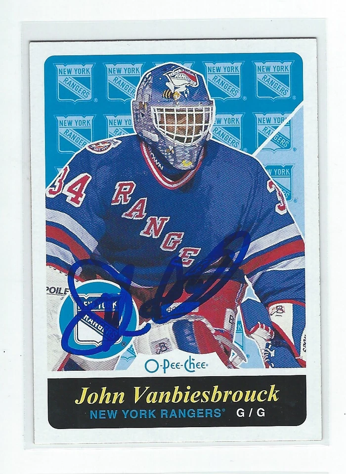 Tarjeta O-Pee-Chee #556 firmada por John Vanbiesbrouck 2015/16 Foto 1 de 1