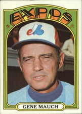 1972 Topps Montreal Expos Baseball Card #276 Gene Mauch MG - EX-MT