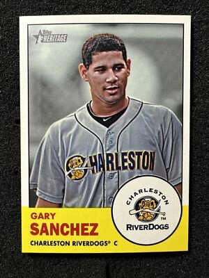 GARY SANCHEZ #17 2012 Topps Heritage Minor League Edition Rookie/Prospect QTY - Image 1 of 3