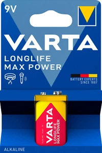 1 Varta 4722 Longlife Max Power 9V Block Alkaline Batterie Blister - Bild 1 von 1