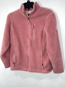 Lands End High Peaks Rescue Full Zip Jacket Size Kids Size Medium 10-12 Pink - Picture 1 of 6
