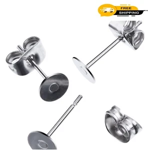 Ample Supply of 400 Earring Posts and Backs - Durable Jewelry Making Essentials - Picture 1 of 8