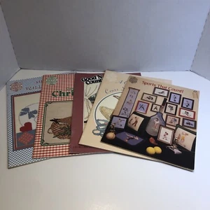 5 Designs by Gloria & Pat Assorted Cross Stitch Pattern Books Lot Gordon Frazer - Picture 1 of 11
