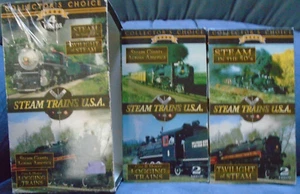 Steam Trains U.S.A. - Video 4 Pack (VHS/EP, 1998) COLLECTOR'S CHOICE - Picture 1 of 4