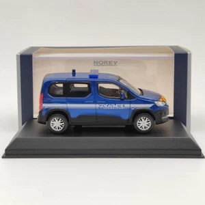Norev 1/43 Peugeot Rifter Gendarmerie Diecast Models Car Christmas Gift Blue - Picture 1 of 7