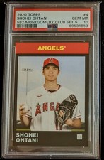2020 582 Montgomery Club SHOHEI OHTANI #4 Set 5 *PSA 10 GEM MINT