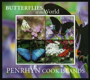 Penrhyn 2020 - Mi-Nr. Block 133 A ** - MNH - Schmetterlinge / Butterflies - Bild 1 von 1