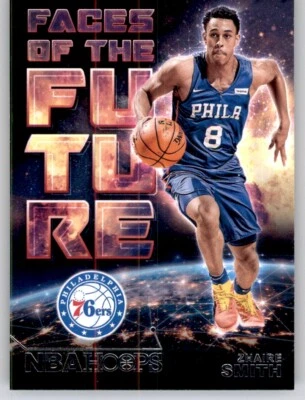 2018-19 NBA Hoops Faces Of The Future Zhaire Smith Rookie RC Insert 76ers Sixers - Image 1 of 2