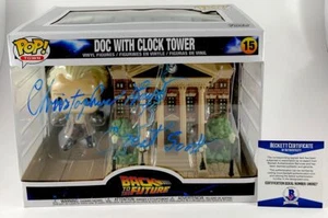 Christopher Lloyd Signed Back To The Future Doc Clock Tower Funko POP BAS COA - Picture 1 of 5