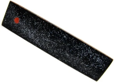 Black Splatter Enamel Copper Neck Tie Clip Clasp - Image 1 of 4