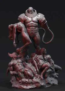 Apocalypse besiegt die X-Men Skulptur Statue Modellbausatz unbemalt/unmontiert - Bild 1 von 3