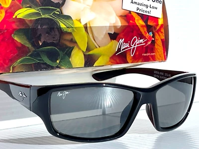 NEW Maui Jim LOCAL KINE Shiny Black POLARIZED Grey GLASS Sunglass 810-07E - Image 1 of 4