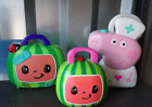Coco Melon and Peppa Pig Lot- Lunchbox, First Aid Box and Nurses Kit
