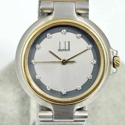 RELOJ DUNHILL MILLENNIUM 31mm 12P P PLATA HOMBRE VINTAGE CUARZO SUIZO F861 Foto 1 de 4