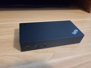 Genuine Lenovo ThinkPad USB-C Laptop Docking Station DK1633 40A9 w/ 90W Adapter - Afbeelding 1 van 4