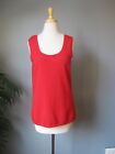 Pendleton Vest Sleeveless Sweater Knit shell red cotton blend  top size m