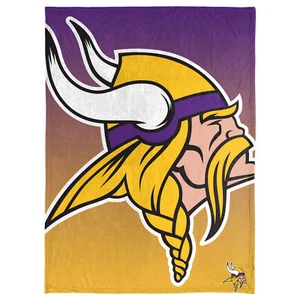 FOCO NFL Minnesota Vikings Gradient Micro Raschel Throw Blanket, 50 x 60 - Picture 1 of 4