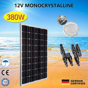 300W 380W Solar Panel 12V Mono Watt Caravan Camping Power Battery Charging - Picture 1 of 8