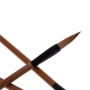 3pcs Chinese Japanese Water Ink Painting Writing Calligraphy Brush Pen Browny _t - Picture 1 of 7