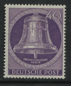 Germany Berlin Bell clapper at center 40 pf mint o.g. hinged - Picture 1 of 1