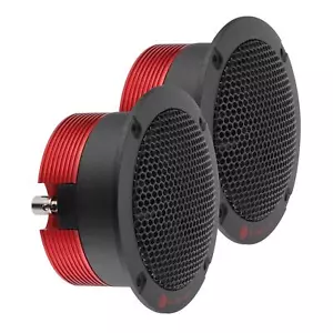 Bassface Team TW/Red 8Ohm 130w RMS Neodymium Compression Type Tweeters (Pair) - Picture 1 of 9