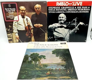 Grappelli/ Pass: Pablo Live & Vivaldi: The 4 Seasons & D. Oistrakh: Violin 3 LPs - Picture 1 of 16