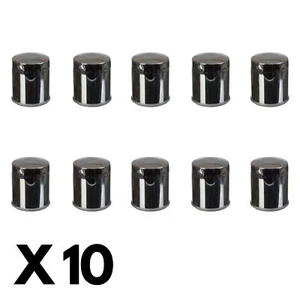 10 Pack Whites Chrome Oil Filter for Harley XLH883 Sportster Hugger 1988-1990 - Picture 1 of 1