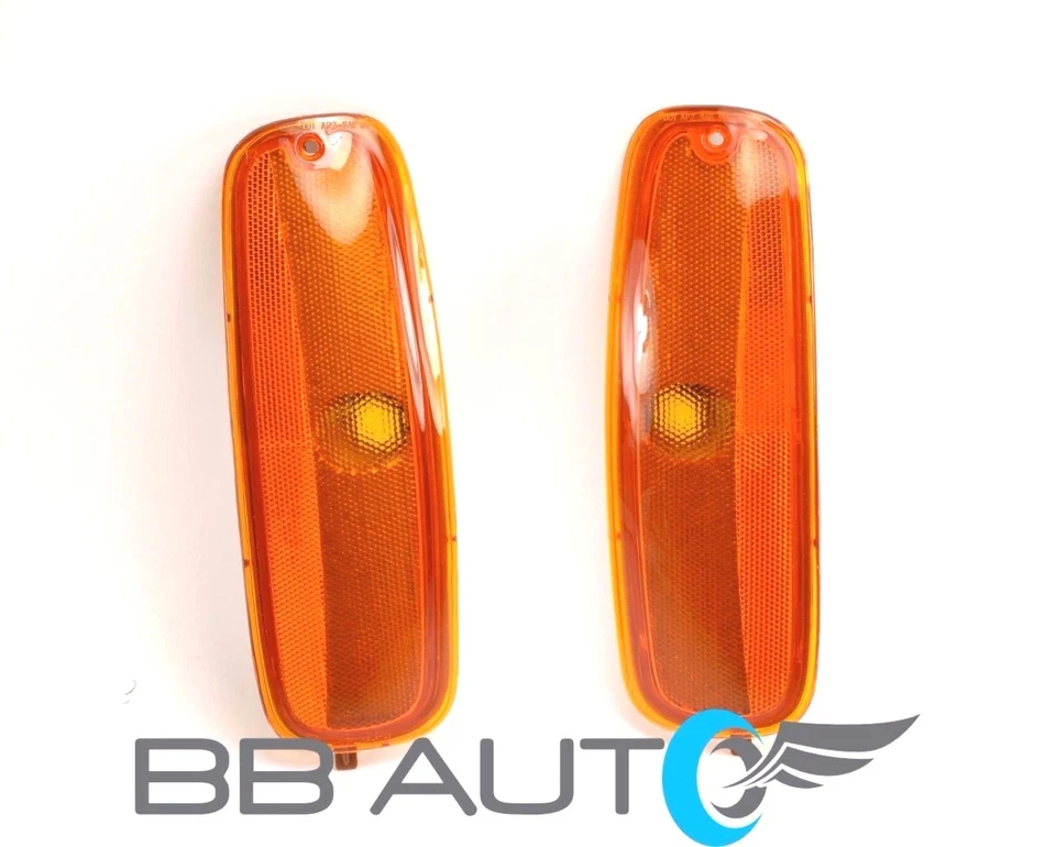 NOVO CONJUNTO DE 2 LENTES DE LUZ MARCADOR FRONTAL PARA 96-02 CHEVY EXPRESS VAN GMC SAVANA - Imagem 1 de 4