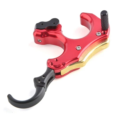 3 4 Finger Release Aids Back Tension Compound Bow Thumb Trigger Archery Caliper - Image 1 of 4